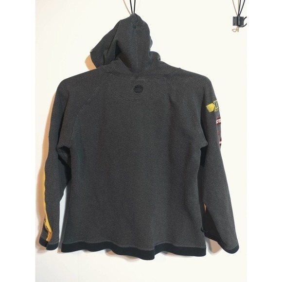 Ski-Doo Bombardier gray and yellow hoodie men or woman size large - Picture 2 of 10